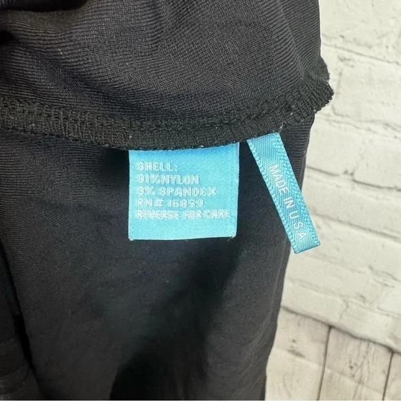 J McLaughlin Maria Halter Dress Size Lg Black Jacquard Chain Link Catalina Cloth - Picture 7 of 8